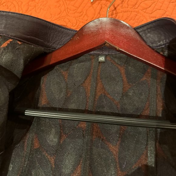 Gorgeous Purple Genuine Lambskin Handmade Leather Jacket--Never Worn - Picture 5 of 8